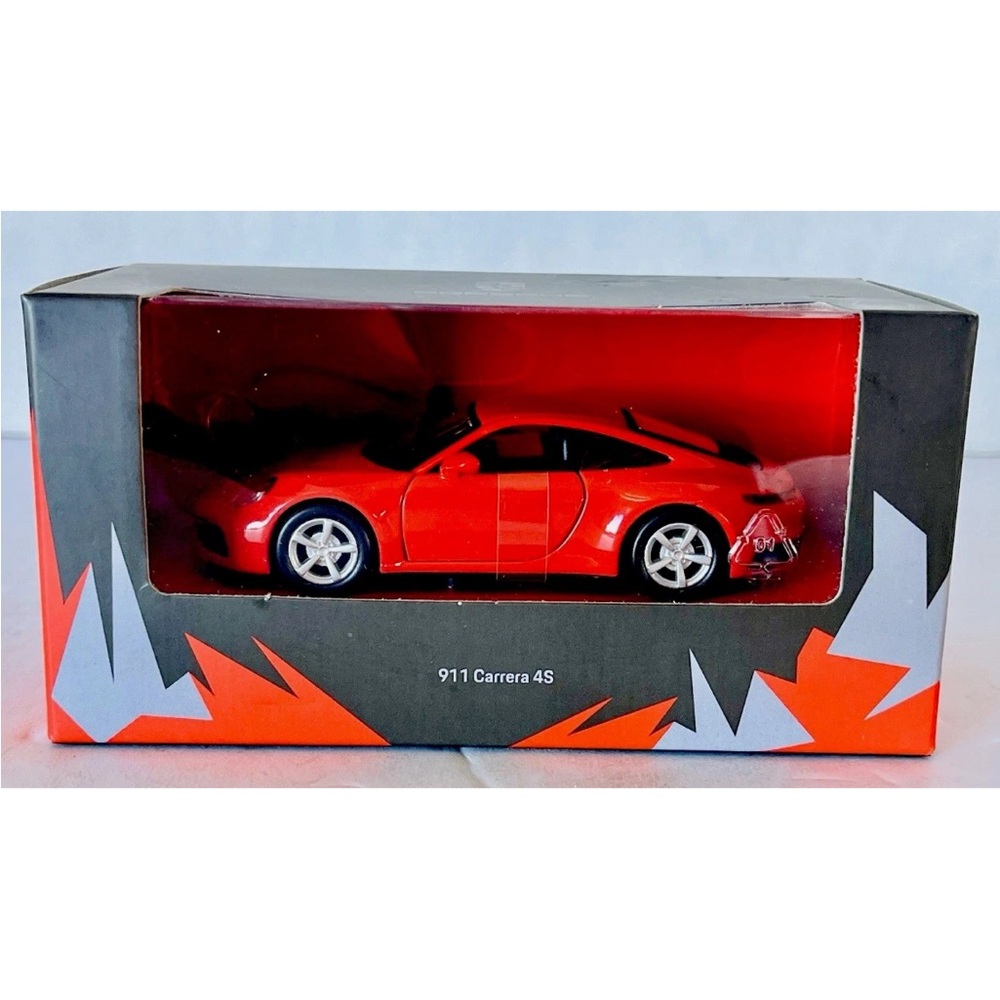 Dealer PORSCHE 911 Carrera 4S Lava Orange 1:43 Scale WAP0200270K-New In Box